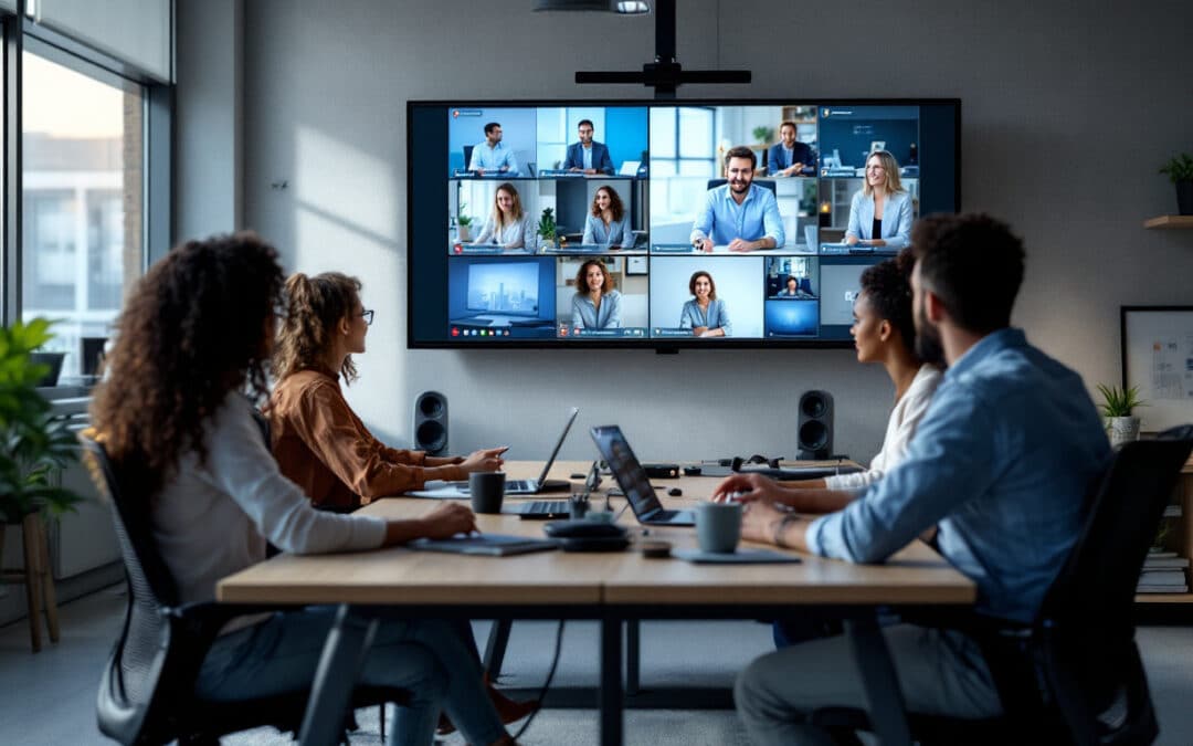 Mamparas con pantallas integradas: Innovación en tecnología de oficina