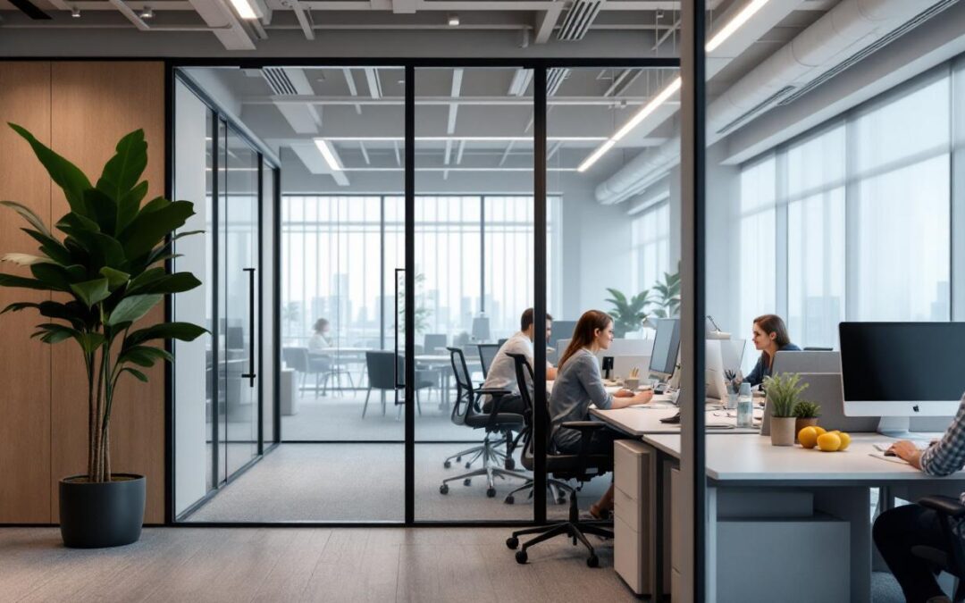 Cómo dividir oficinas grandes sin obras: Mamparas y tabiques móviles
